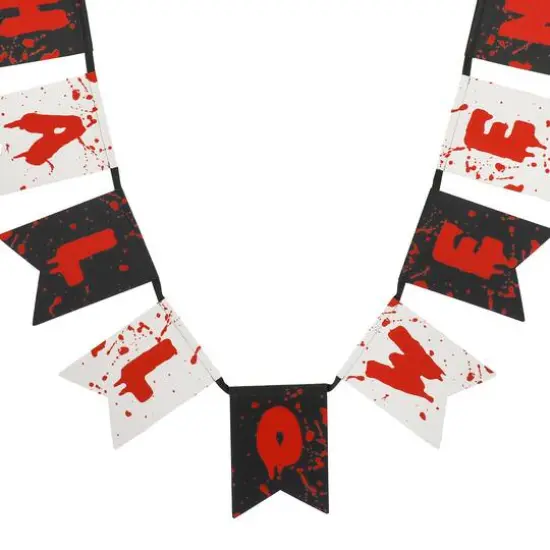 6ft. Red, White & Black Halloween Banner Garland by Ashland&reg; {3}
