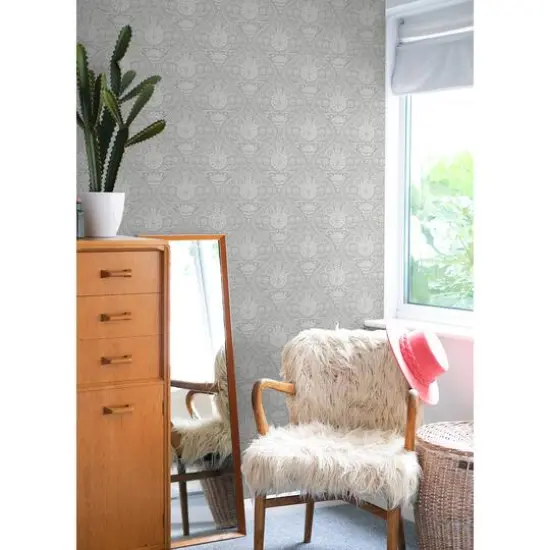 RoomMates Disney® Mickey Mouse Block Print Peel & Stick Wallpaper Grey {4}