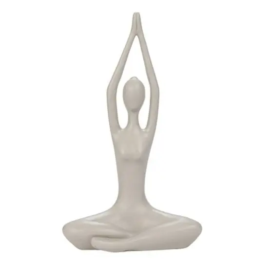 Hello Honey&reg; Yoga Figure & Glass Votive Candle Holder Set {6}
