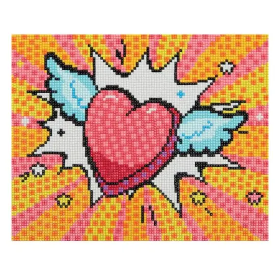 Pop Heart Square Diamond Art Kit by Make Market&reg; {1}