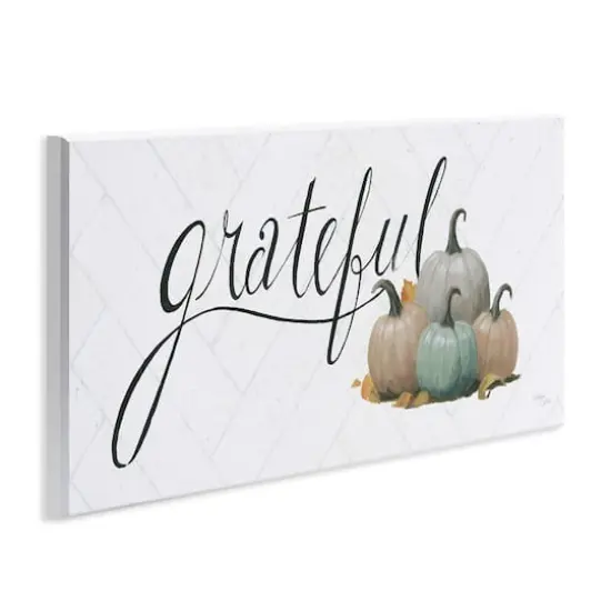 Stupell Industries Grateful with Pumpkins Wall Plaque Art {4}