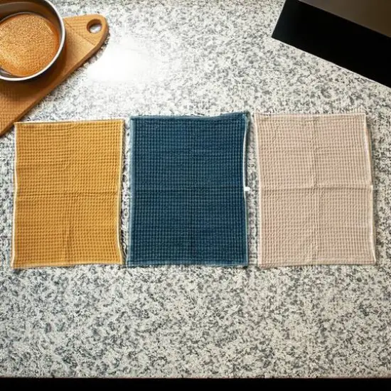 Hello Honey&reg; Cotton Waffle Tea Towels Set {3}
