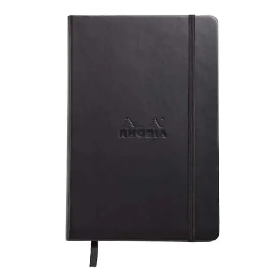 Rhodia&reg; Black Lined Webnotebook, 5.5" x 8.25" {1}