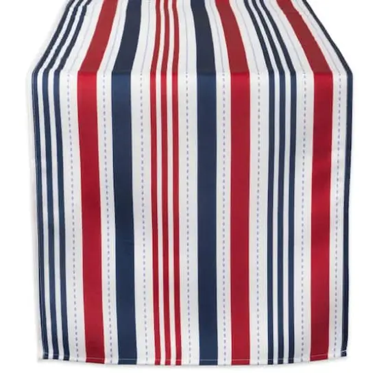 DII&reg; 108" Patriotic Stripe Outdoor Table Runner {1}