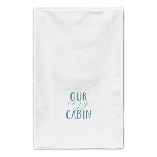 Snowy Town Teal Tea Towels - Set of 2 {4}