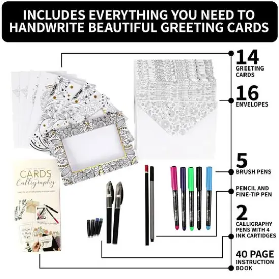 SpiceBox Sketch Plus Cards & Calligraphy Kit  {5}