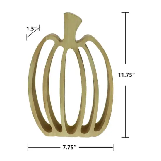 11.75" Die Cut Pumpkin Tabletop D&eacute;cor by Ashland&reg; Natural {6}