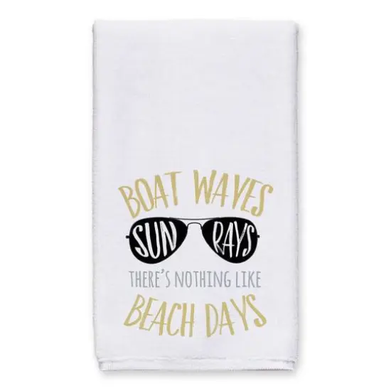 Beach Days Tea Towel Set Yellow {3}