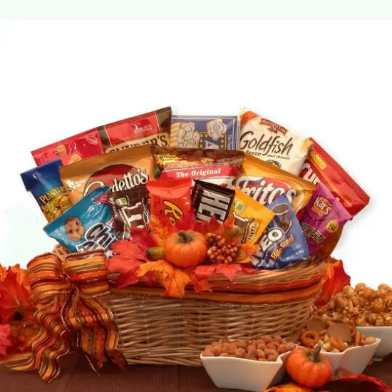 A Fall Snack Attack Gift Basket {1}