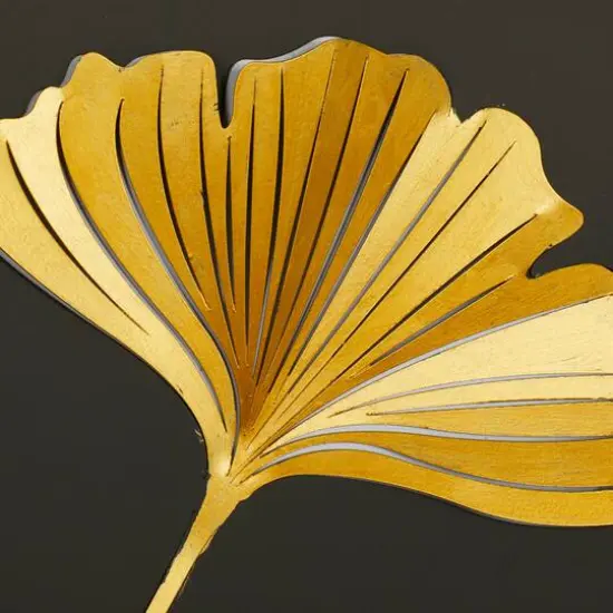 12.5" Gold Metal Contemporary Wall D&eacute;cor Set {5}