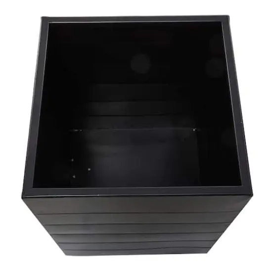 Black Modern Planter, Set of 2" 17", 15" {6}