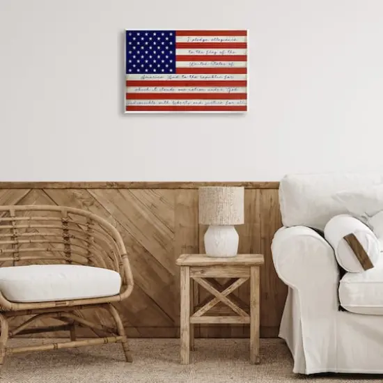 Stupell Industries Pledge of Allegiance Flag Wall Plaque Art {3}