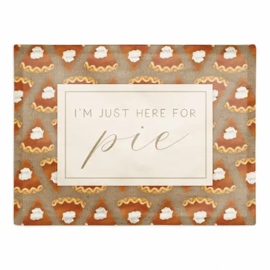 Here For Pumpkin Pie Poly Twill Placemat {1}