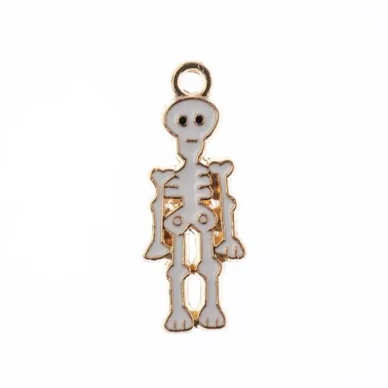 John Bead Sweet & Petite Halloween Small Skeleton Charms, 10ct. {1}