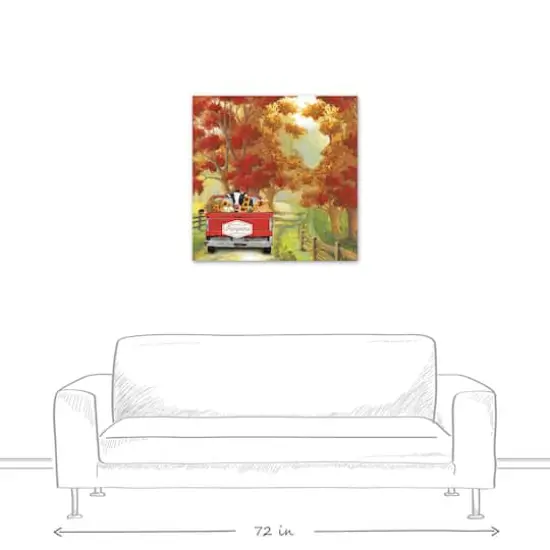 Harvest Cow Ride Canvas Wall Art {6}