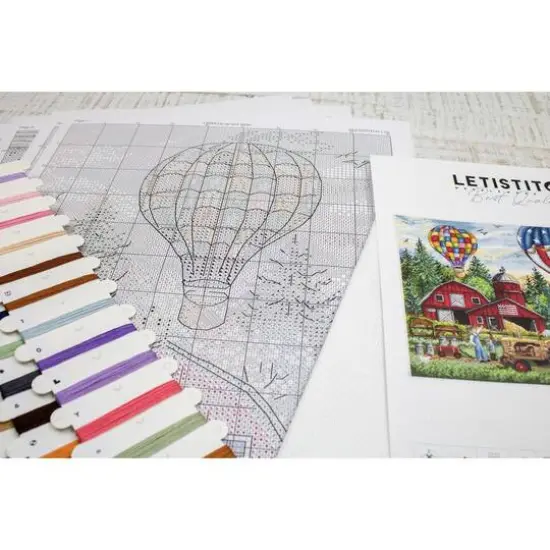 Letistitch Up Up and Away Counted Cross Stitch Kit {6}