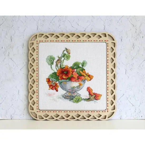 MP Studia Nasturtium Cross Stitch Kit {7}