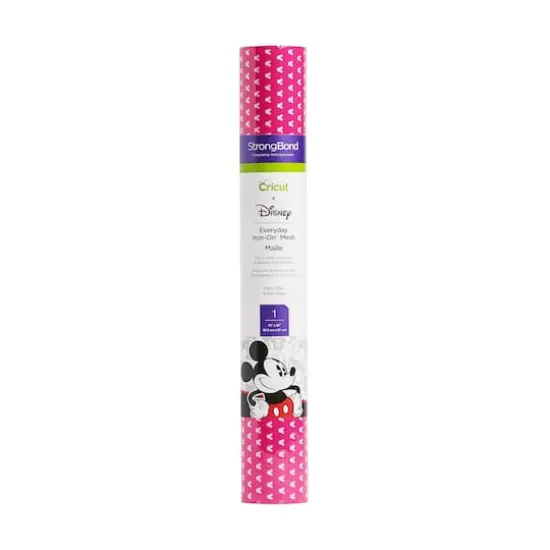 Cricut&reg; Everyday Iron-On&trade; Disney&reg; Mickey Mesh Party Pink {1}