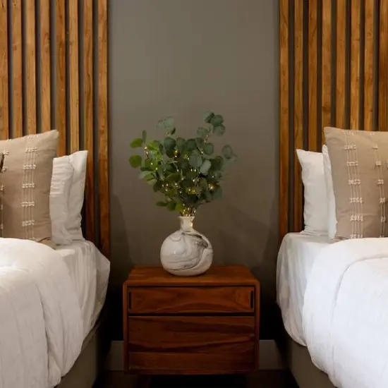 23" Pre-Lit Eucalyptus Branch Stem Set {9}