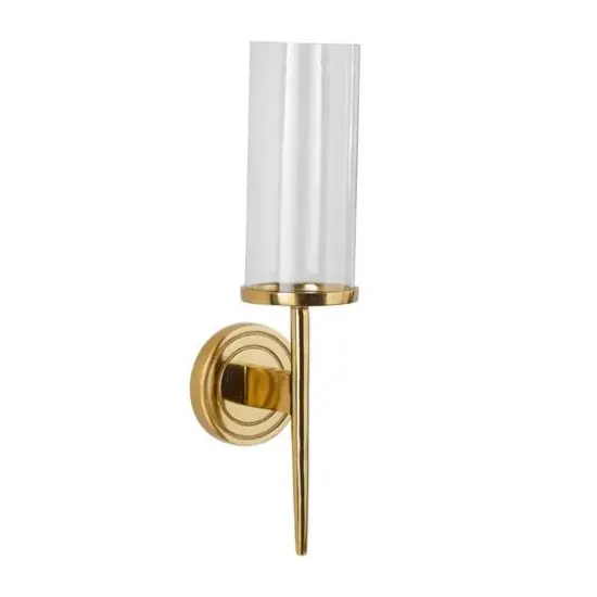 Gold Aluminum Modern Wall Sconce {5}