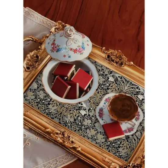 RoomMates Garden Aviary Peel & Stick Wallpaper Black {7}