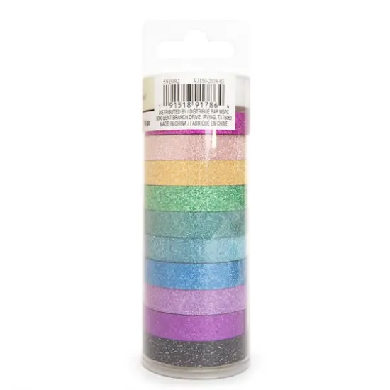 Narrow Glitter Crafting Tape Set by Recollections&trade; {5}
