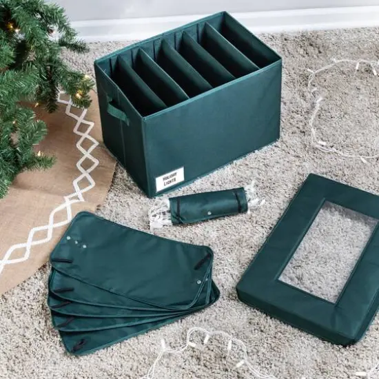 Honey Can Do Green Holiday Light Storage Box {1}