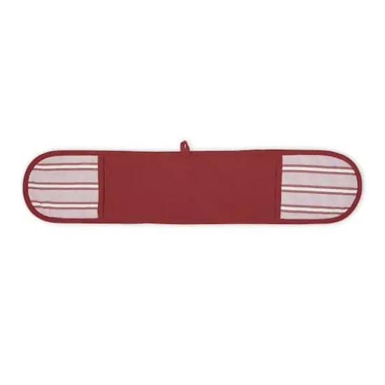 DII&reg; Chef Stripe Double Oven Mitt Barn Red {1}