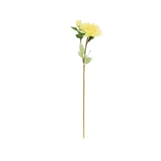 31.5" Yellow Dahlia Artificial Flower Stem, 8ct. {4}