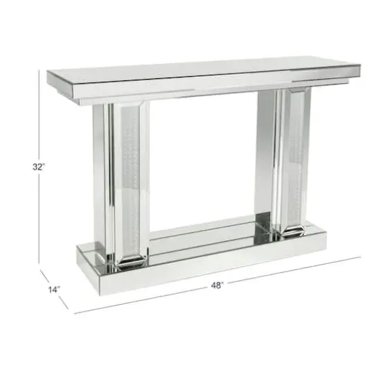 Silver Glam Wood Console Table, 32" x 48" {11}