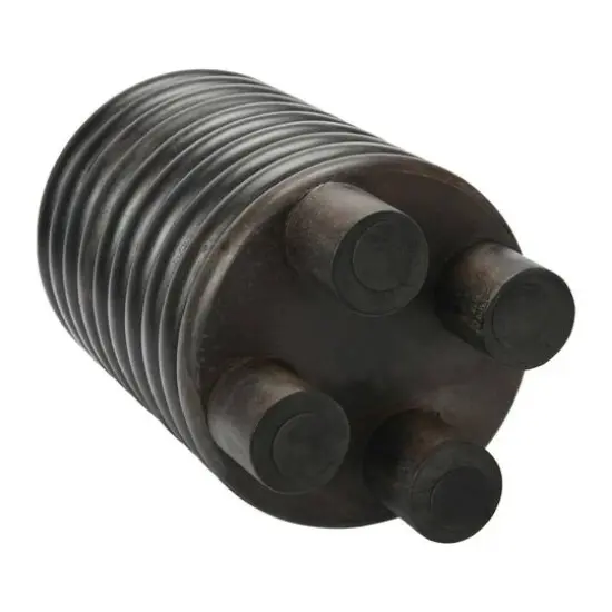 Hello Honey&reg; 18.5" Black Walnut Finish Dossier Vintage-Inspired Solid Wood End Table with Flat Top {3}