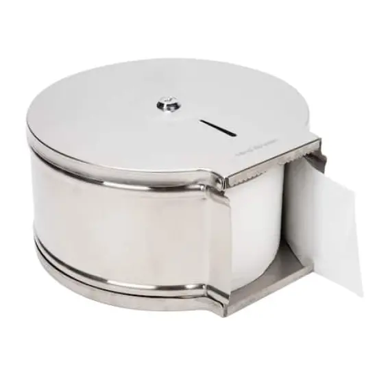 Mind Reader Commercial Wall Mounted Stainless Steel Toilet Roll Dispenser {5}