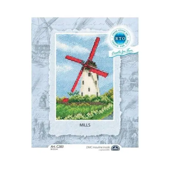RTO Wind Mill in Field Counted Cross Stitch Kit {3}