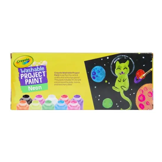 Crayola Neon Washable Kids Paint Set, 10ct. {5}