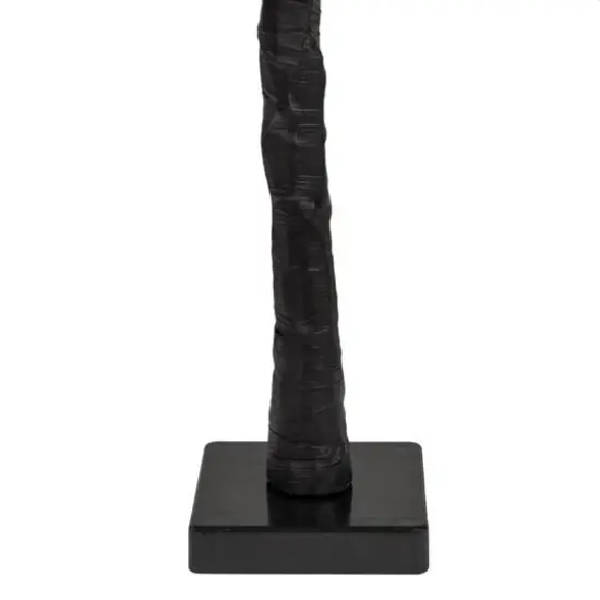 24" LED Lighted Black Weeping Halloween Twig Tree, Orange Lights {7}