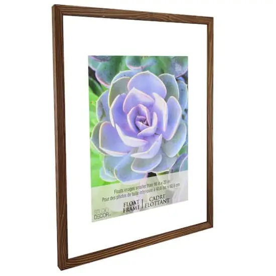 16" x 20"Walnut Float Frame by Studio D&eacute;cor&reg; {6}