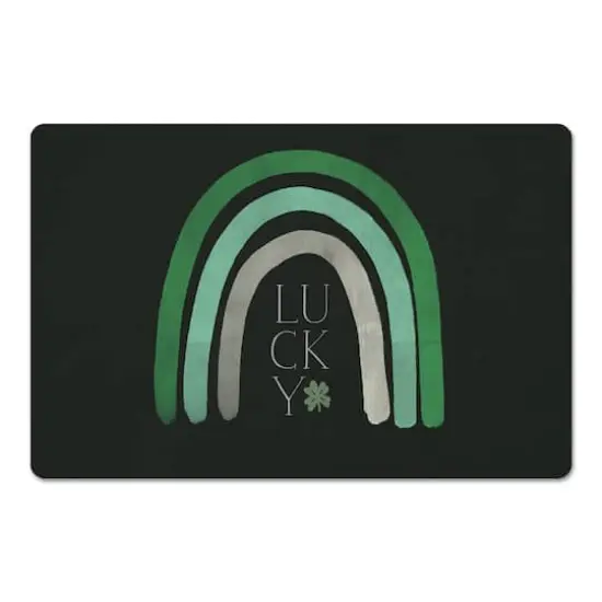 Simple Lucky Rainbow 27" x 18" Floor Mat {1}