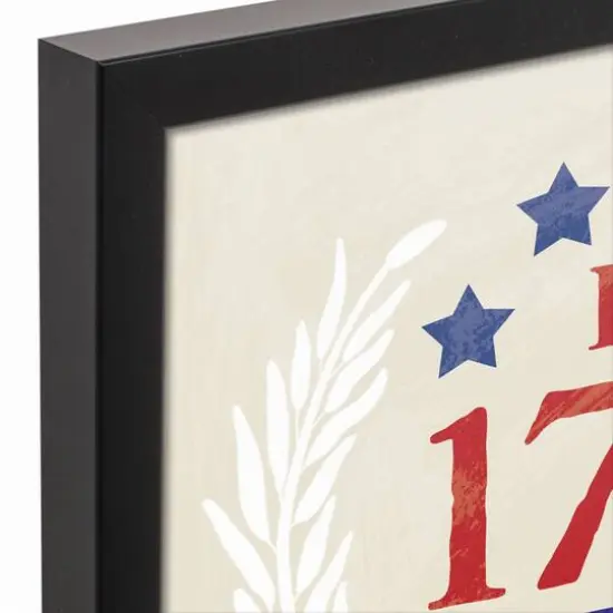 Est. 1776 Black Framed Canvas {4}