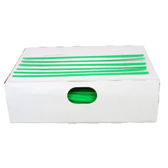 JAM Paper Home D&eacute;cor Trimmings 6" Paper Twist Ties, 2,000ct. Green {1}