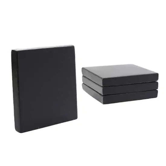 3" x 3"&nbsp;Mini Canvas 4ct. by Artist's Loft&trade; Necessities&trade; Black {1}