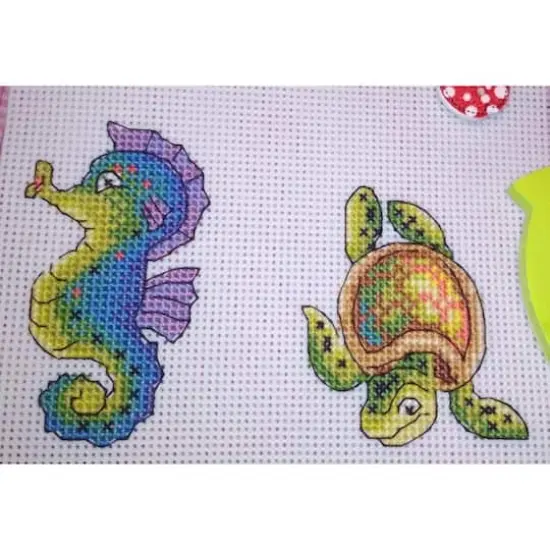 MP Studia Sea Dwellers Plastic Canvas Counted Cross Stitch Kit {5}