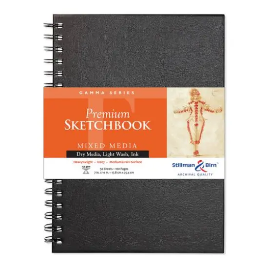 Stillman & Birn&trade; Gamma Series Premium Spiral Hardcover Mixed Media Sketchbook {1}