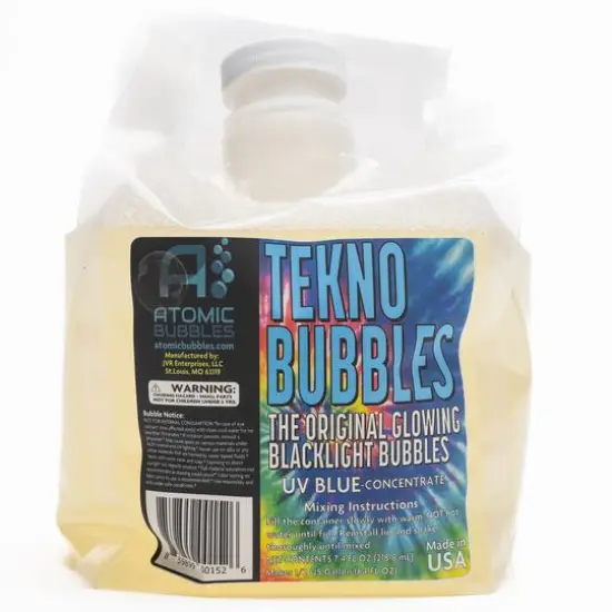 Atomic Bubbles 64oz. Blue Tekno Bubbles Smart Pouch Refill {6}