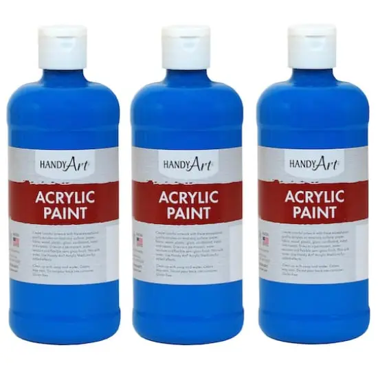 Handy Art&reg; Acrylic Paint, 3ct. Cobalt Blue {1}