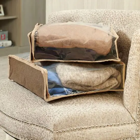 Household Essentials 16" Brown Sweater Storage Bags, 2ct. {5}