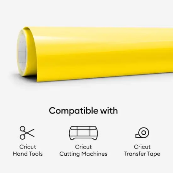Cricut&reg; 12" x 48" Permanent Vinyl Stone Yellow {7}