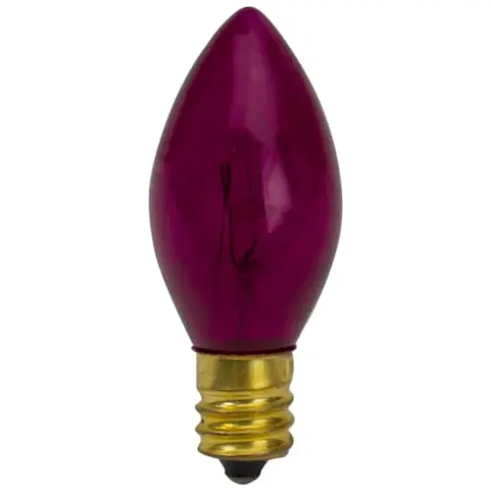 4ct. Transparent Pink Twinkle C7 Replacement Christmas Bulbs {3}