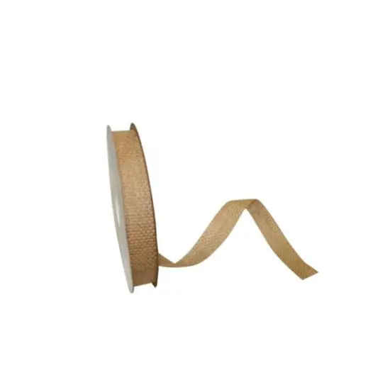 JAM Paper 7/8" x 20yd. Burlap Ribbon Yellow {2}