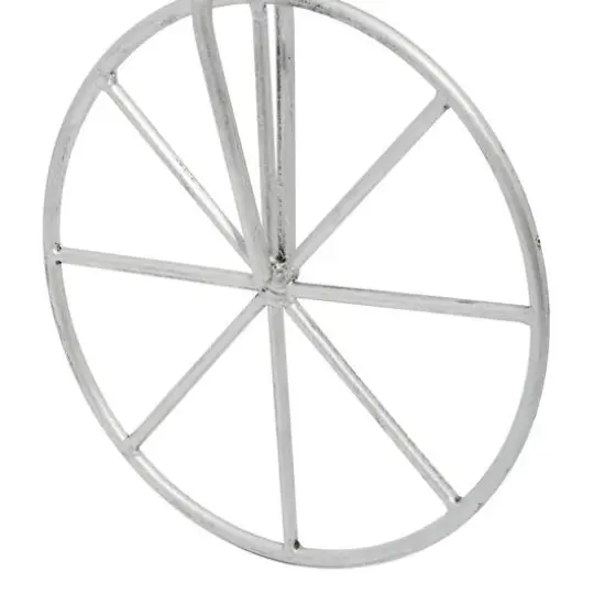 Gold and Silver Metal Contemporary Bicycle Set {6}