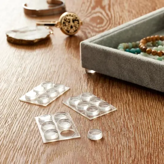 Scotch&trade; Round Self-Adhesive Bumpers, Clear {3}